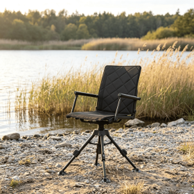5-level adjustable 360 Â° silent rotating hunting seat, comfortable rotation, adjustable height